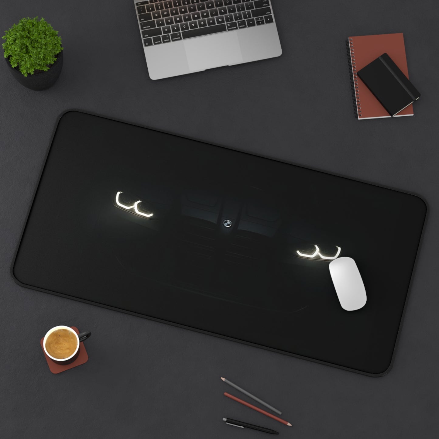 BMW Headlights Desk Mat | Car Racing Mousepad Desk Pad