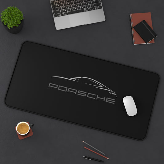 Porsche Black Mousepad Desk Mat | Racing Logo Mouse Pad