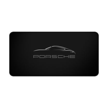 Porsche Black Mousepad Desk Mat | Racing Logo Mouse Pad