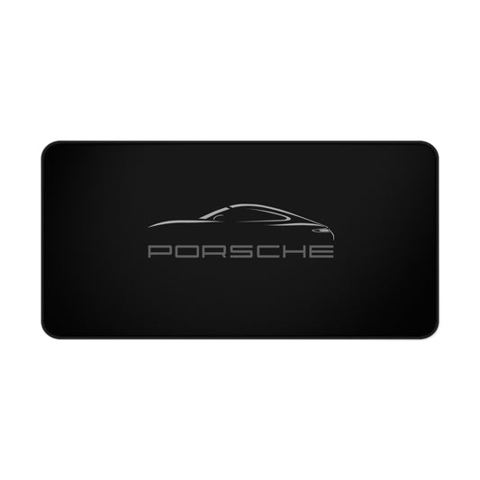Porsche Black Mousepad Desk Mat | Racing Logo Mouse Pad